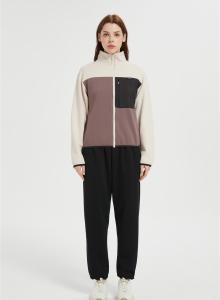 Custom Women Women's Polar Fleece Jacket | Block Fuzzy Sweatshirt From Chinese Factory