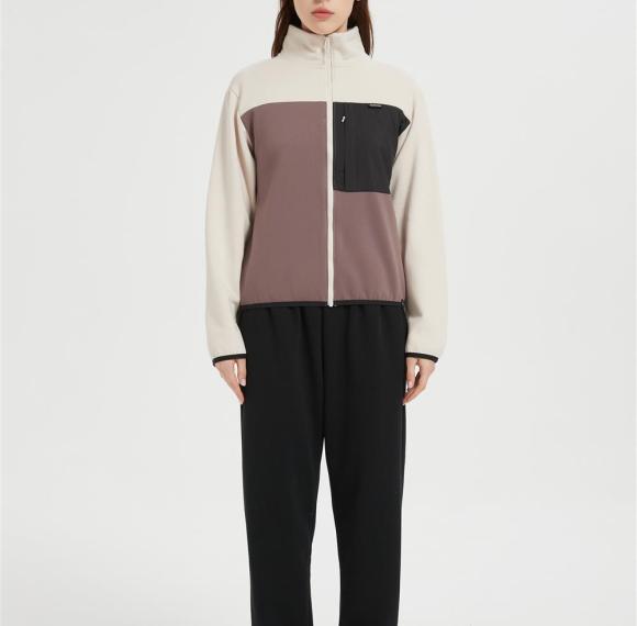 Custom Women Women's Polar Fleece Jacket | Block Fuzzy Sweatshirt From Chinese Factory