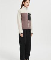 Custom Women Women's Polar Fleece Jacket | Block Fuzzy Sweatshirt From Chinese Factory