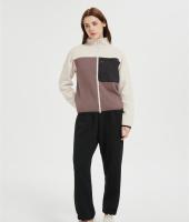 Custom Women Women's Polar Fleece Jacket | Block Fuzzy Sweatshirt From Chinese Factory