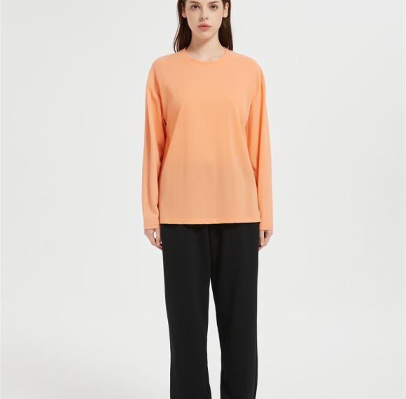 Custom Women's Long Sleeve Sun Shirt UV Protection Tops | Soild Color Workout Shirts for Women