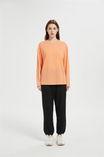 Custom Women's Long Sleeve Sun Shirt UV Protection Tops | Soild Color Workout Shirts for Women