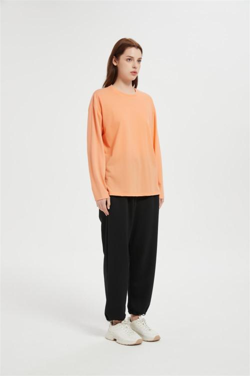 Custom Women's Long Sleeve Sun Shirt UV Protection Tops | Soild Color Workout Shirts for Women