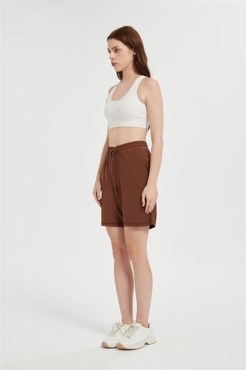 OEM Womens Athletic Sweat Shorts | Custom Soft High Waisted Active Short Comfy Casual Lounge Shorts