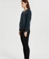 OEM Women's Jean Jackets | Button Down Collarless Long Sleeve Jean Jackets Manufacturer