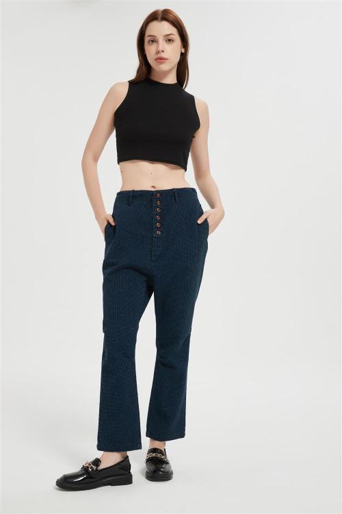 Supplier Jeans for Women Trendy High Waisted  | Stretchy Denim Pants Cropped Jeans