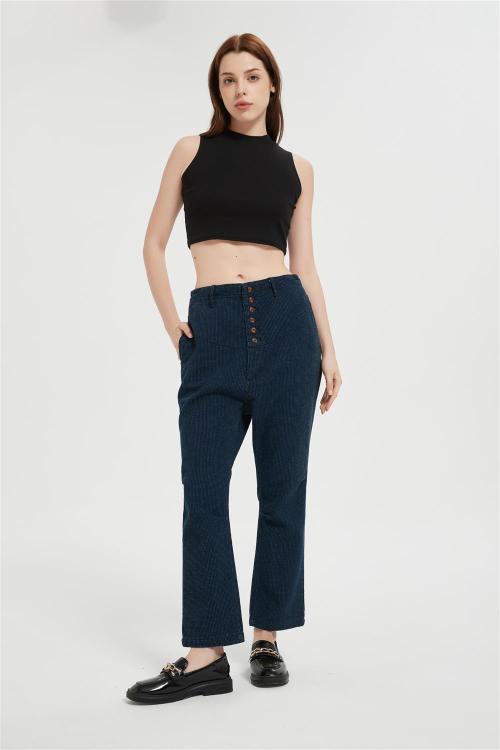 Supplier Jeans for Women Trendy High Waisted  | Stretchy Denim Pants Cropped Jeans