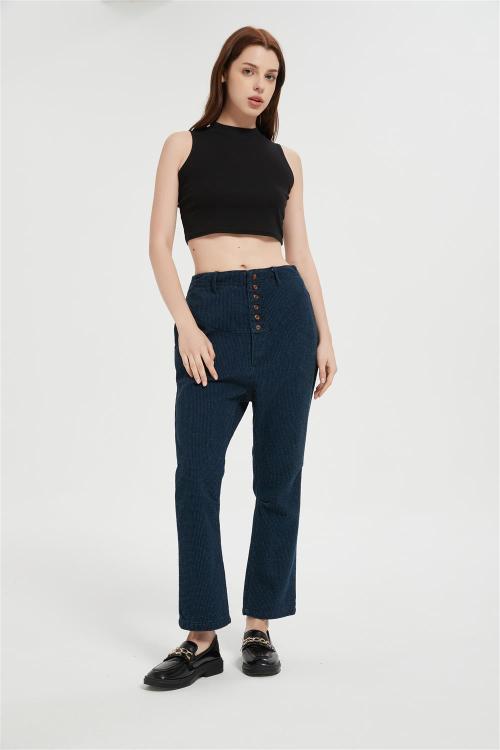 Supplier Jeans for Women Trendy High Waisted  | Stretchy Denim Pants Cropped Jeans