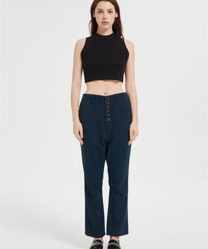 Supplier Jeans for Women Trendy High Waisted  | Stretchy Denim Pants Cropped Jeans