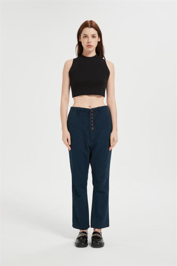 Supplier Jeans for Women Trendy High Waisted  | Stretchy Denim Pants Cropped Jeans