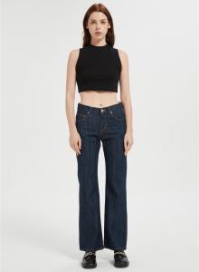 ODM Straight Leg Jeans for Women | Wide Leg Loose Stretchy Denim Pants Supplier