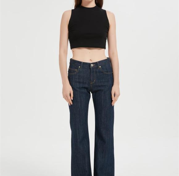ODM Straight Leg Jeans for Women | Wide Leg Loose Stretchy Denim Pants Supplier