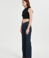 ODM Straight Leg Jeans for Women | Wide Leg Loose Stretchy Denim Pants Supplier