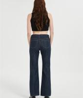 ODM Straight Leg Jeans for Women | Wide Leg Loose Stretchy Denim Pants Supplier