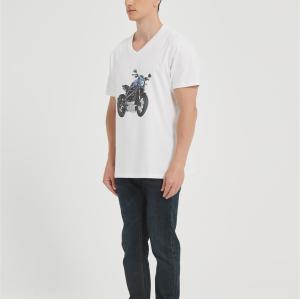 OEM Men's Summer V Neck T-Shirt | Digital Printed T-Shirt From Chinese Factory
