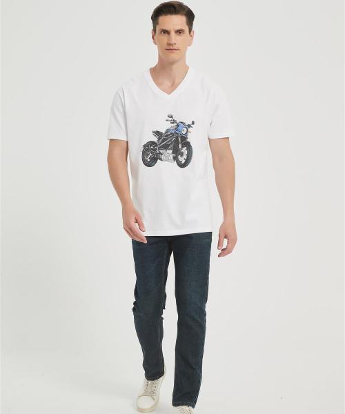 OEM Men's Summer V Neck T-Shirt | Digital Printed T-Shirt From Chinese Factory