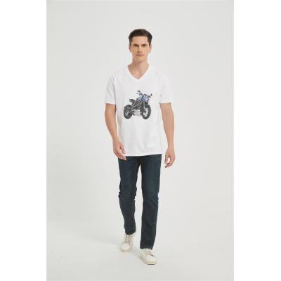 OEM Men's Summer V Neck T-Shirt | Digital Printed T-Shirt From Chinese Factory