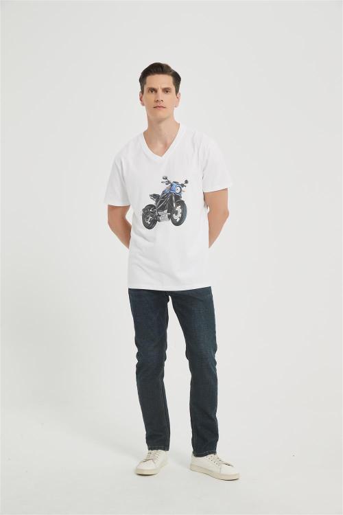 OEM Men's Summer V Neck T-Shirt | Digital Printed T-Shirt From Chinese Factory