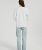 OEM Women's long-sleeved T-shirt | Summer V Neck Digital Printed T-Shirt long sleeved T-shirt
