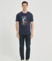 OEM Men's  Crew Neck Digital Printed T-Shirt  | Custom Casual Blouses Graphic Tees Loose Fit