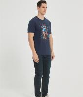 OEM Men's Crew Neck Digital Printed T-Shirt | Custom Casual Blouses Graphic Tees Loose Fit