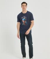 OEM Men's Crew Neck Digital Printed T-Shirt | Custom Casual Blouses Graphic Tees Loose Fit