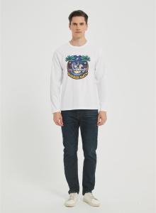 OEM Men's long-sleeved T-shirt | Summer Crew Neck Digital Printed T-Shirt Supplier