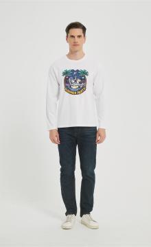 OEM Men's long-sleeved T-shirt | Summer Crew Neck Digital Printed T-Shirt Supplier