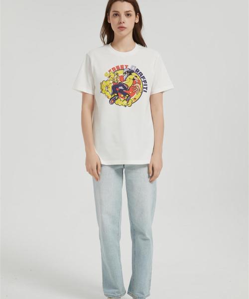 OEM Women's Short-sleeved T-shirt | Summer Crew Neck Digital Printed T-Shirt From China