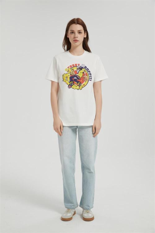 OEM Women's Short-sleeved T-shirt | Summer Crew Neck Digital Printed T-Shirt From China