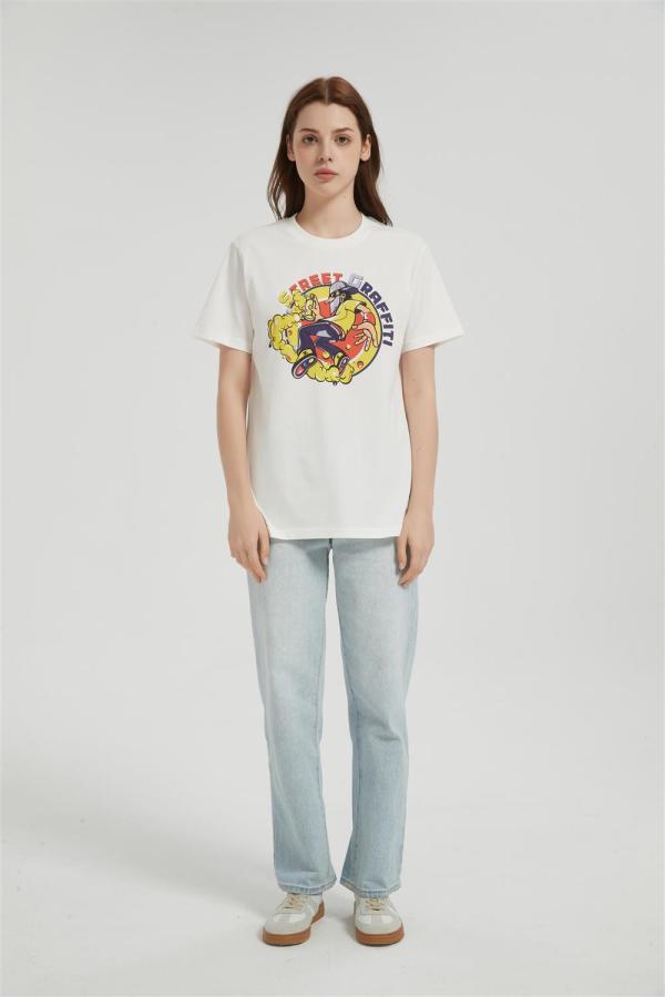 OEM Women's Short-sleeved T-shirt | Summer Crew Neck Digital Printed T-Shirt From China