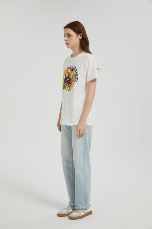 OEM Women's Short-sleeved T-shirt | Summer Crew Neck Digital Printed T-Shirt From China