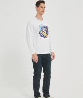 OEM Men's long-sleeved T-shirt | Summer Crew Neck Digital Printed T-Shirt Supplier