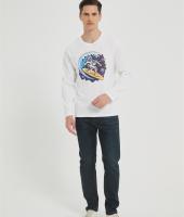 OEM Men's long-sleeved T-shirt | Summer Crew Neck Digital Printed T-Shirt Supplier