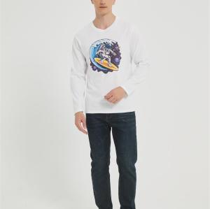 OEM Men's long-sleeved T-shirt | Summer Crew Neck Digital Printed T-Shirt Supplier