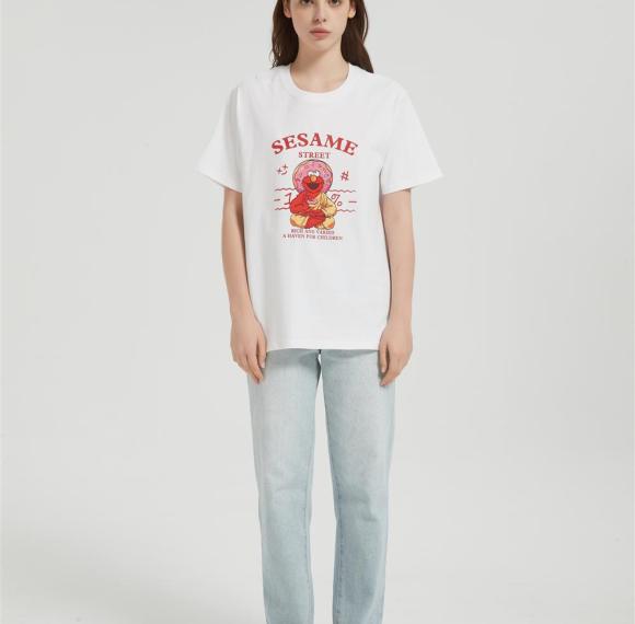 OEM Women's Short-sleeved T-shirt | Summer Crew Neck Digital Printed T-Shirt From Chinese Factory