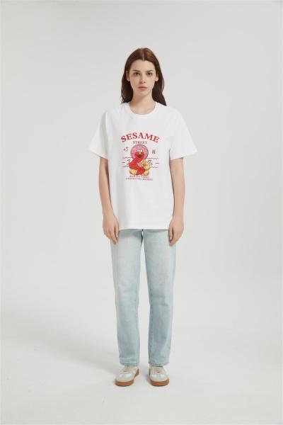 OEM Women's Short-sleeved T-shirt | Summer Crew Neck Digital Printed T-Shirt From Chinese Factory