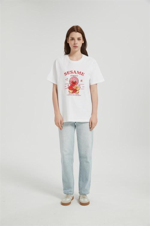 OEM Women's Short-sleeved T-shirt | Summer Crew Neck Digital Printed T-Shirt From Chinese Factory