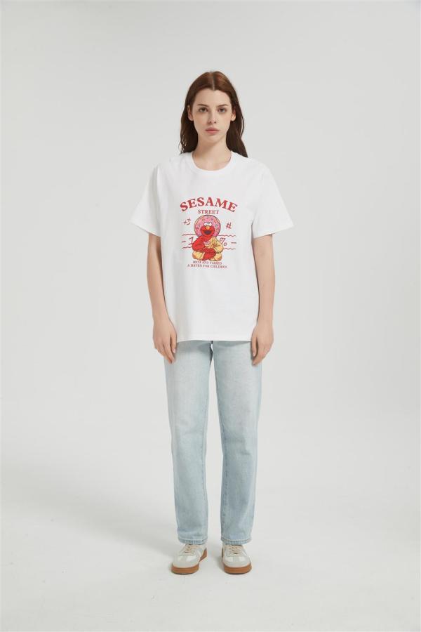 OEM Women's Short-sleeved T-shirt | Summer Crew Neck Digital Printed T-Shirt From Chinese Factory