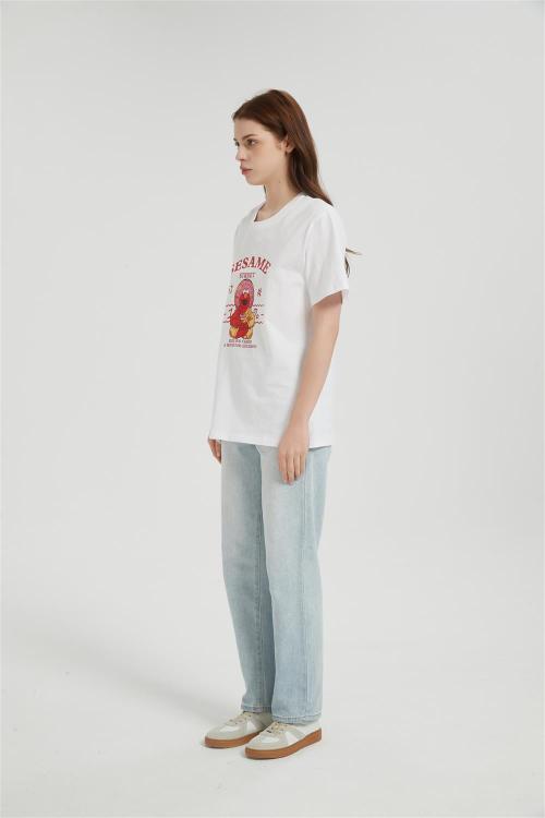 OEM Women's Short-sleeved T-shirt | Summer Crew Neck Digital Printed T-Shirt From Chinese Factory