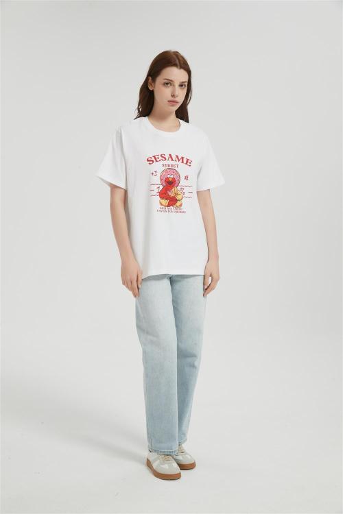 OEM Women's Short-sleeved T-shirt | Summer Crew Neck Digital Printed T-Shirt From Chinese Factory