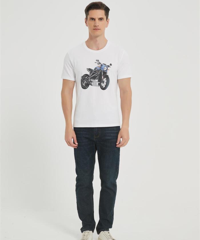 OEM Men's Seamless Short-Sleeve T-Shirt | Crew Neck Printing T-shirt | Custom Cotton T-shirt