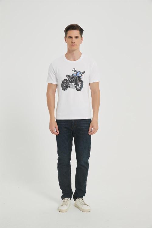 OEM Men's Seamless Short-Sleeve T-Shirt | Crew Neck Printing T-shirt | Custom Cotton T-shirt