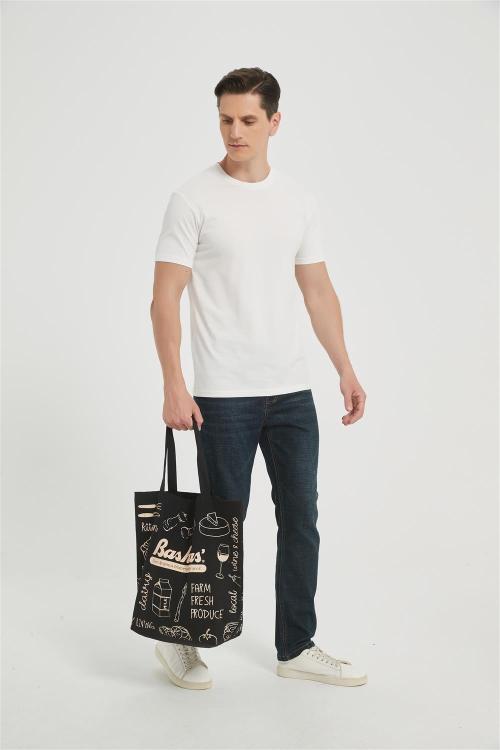 OEM Print Canvas Tote Bag | Custom Eco Friendly Reusable Grocery Shopping Bags