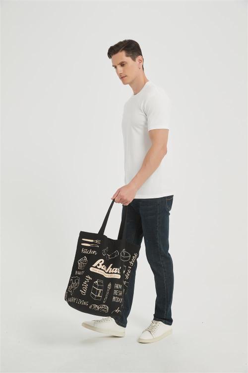 OEM Print Canvas Tote Bag | Custom Eco Friendly Reusable Grocery Shopping Bags