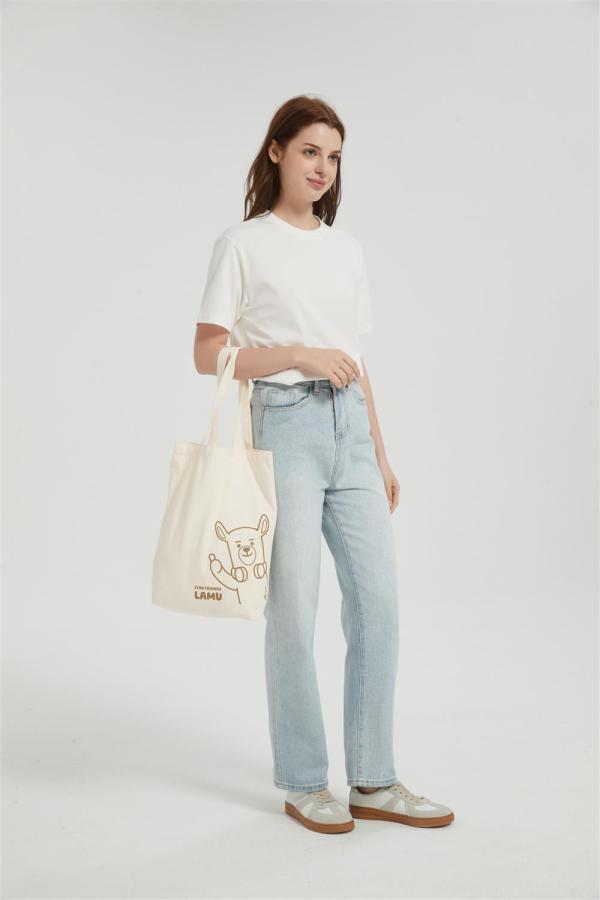 OEM Print Canvas Tote Bag | Eco Friendly Reusable Grocery Shopping Bags From China