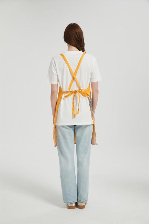 ODM Apron for Women with Pockets | Custom Print Canvas Apron with Adjustable Neck Strap