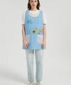 OEM Printed Aprons For WomenWith Pockets | Smock Apron With Buttons For Cooking Manufacturer