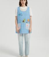 OEM Printed Aprons For WomenWith Pockets | Smock Apron With Buttons For Cooking Manufacturer