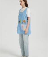 OEM Printed Aprons For WomenWith Pockets | Smock Apron With Buttons For Cooking Manufacturer